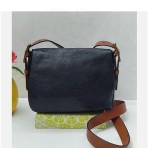 Fossil Black and Tan Crossbody Bag